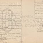 Ultima filă a Protocolului întocmit la Moscova, la 16 februarie 1917, în urma inventarierii tezaurului BNR depus la Kremlin, în spațiile Băncii de Stat a Imperiului Rus