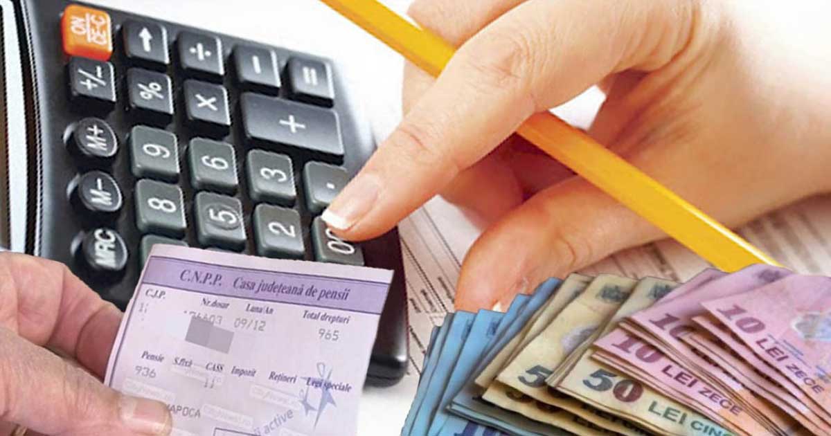Pensionar român primind pensia la oficiul poștal, decembrie 2025, ajutor financiar sărbători de iarnă