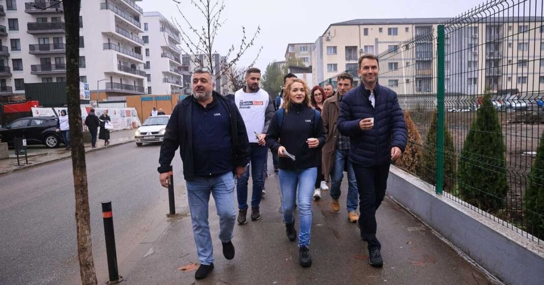 Cătălin Drulă în campanie electorală pentru Primăria București, vizitând localități din județul Ilfov, noiembrie 2025