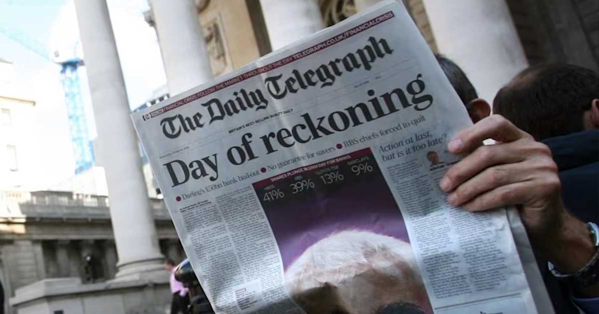 Sediul The Telegraph din Londra, cotidian achiziționat de Daily Mail pentru 500 milioane lire sterline, noiembrie 2025