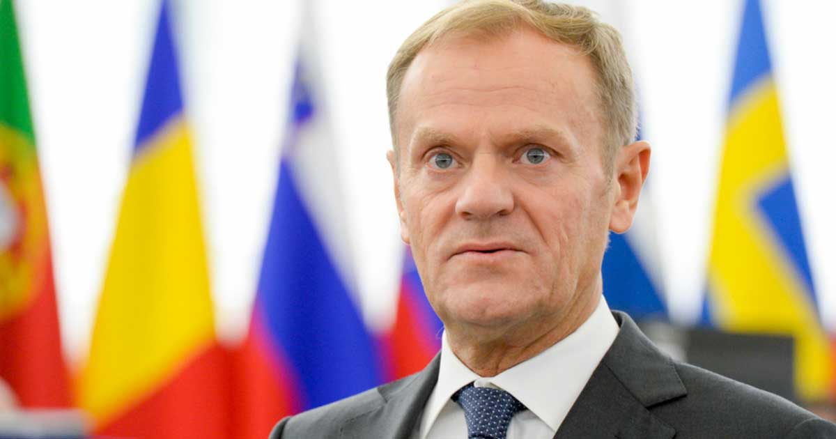 Donald Tusk Premier Polonia Casatorii Gay 001 Premierul polonez Donald Tusk la conferința de presă de la Varșovia privind decizia CJUE despre căsătoriile între persoane de același sex, noiembrie 2025