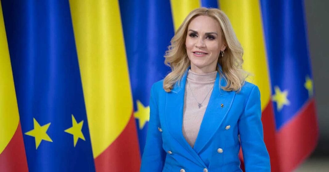 Gabriela Firea în emisiunea Ai aflat cu Ionuț Cristache, unde face declarații despre proiectul transpartinic pentru victoria lui Nicușor Dan la Primăria București, noiembrie 2025