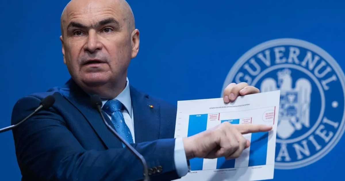 Prim-ministrul Ilie Bolojan anunță reforma sistemului de sporuri pentru angajații din administrația publică la Palatul Victoria, noiembrie 2025