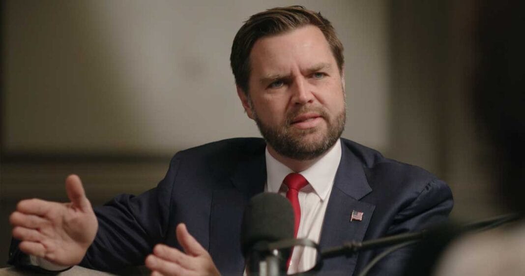 JD Vance și soția Usha la evenimentul Turning Point USA de la Universitatea Mississippi, octombrie 2025, unde vicepreședintele a stârnit controverse religioase
