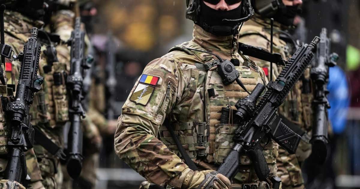 Militari români în instrucție la bază militară din România în contextul discuțiilor despre pensionarea masivă, noiembrie 2024