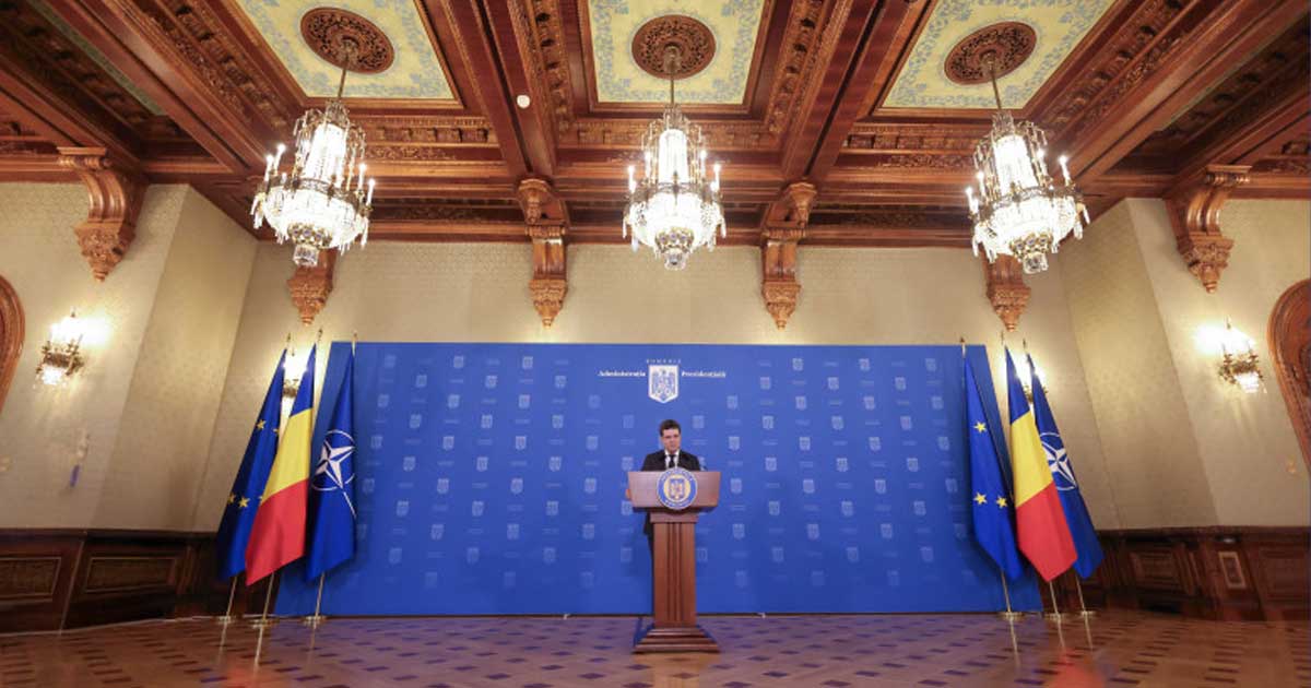 Nicușor Dan susține conferință de presă la Palatul Cotroceni despre Strategia Națională de Apărare și numirile la serviciile secrete, noiembrie 2025