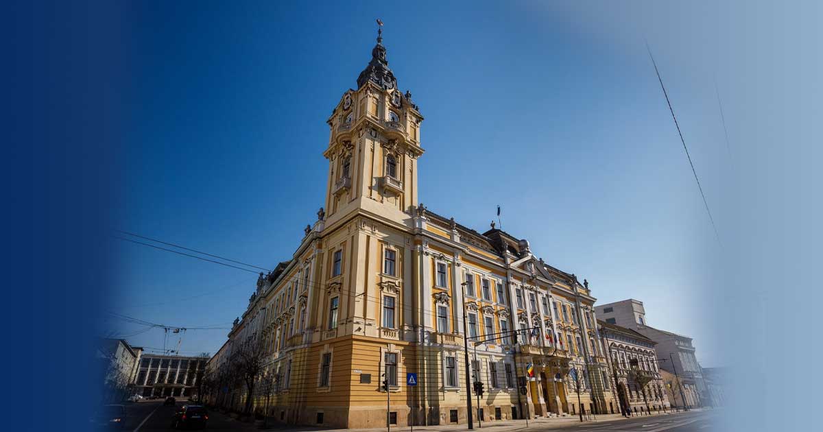 Perchezitii Dna Primaria Clij Directia Tehnica 001 Sediul Primăriei Cluj-Napoca în dimineața percheziției DNA, 12 noiembrie 2025, când procurorii au descins la Direcția Tehnică