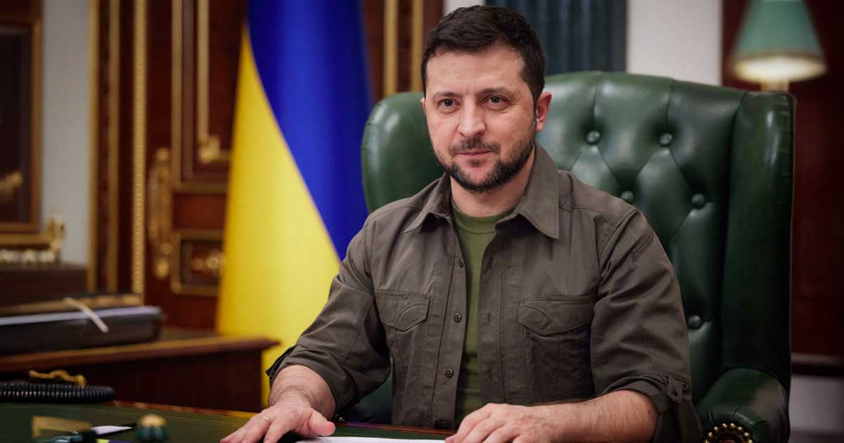 Volodimir Zelenski în timpul unei conferințe de presă la Kiev despre scandalul de corupție Energoatom, noiembrie 2024