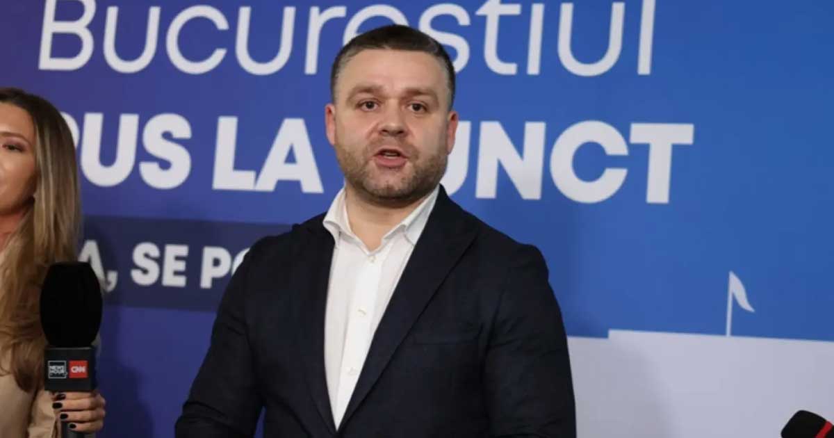 Ciprian Ciucu prezintă situația financiară critică a Primăriei București la conferința de presă, decembrie 2025