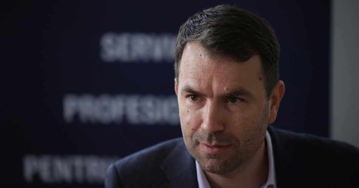 Cătălin Drulă, candidat USR la Primăria Capitalei, în timpul emisiunii electorale din decembrie 2024
