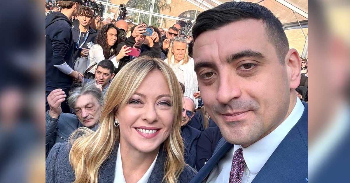 George Simion alături de Giorgia Meloni la Cina Margaret Thatcher, Roma, decembrie 2025