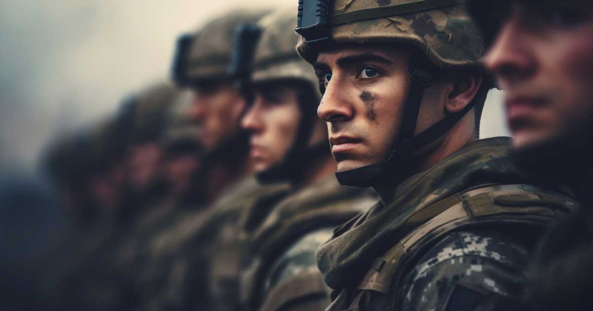 Soldați finlandezi în timpul exercițiului military Northern Axe 25 în pădurile îngheţate din Vuosanka, decembrie 2025