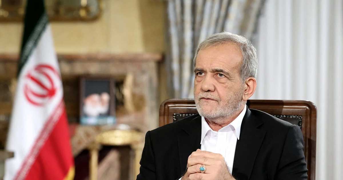 presedintele iranului lanseaza acuzatii extrem de grave suntem in razboi total cu sua europa si israelul 026779 Masoud Pezeshkian, președintele Iranului, în interviu oficial despre relațiile cu Occidentul, decembrie 2025