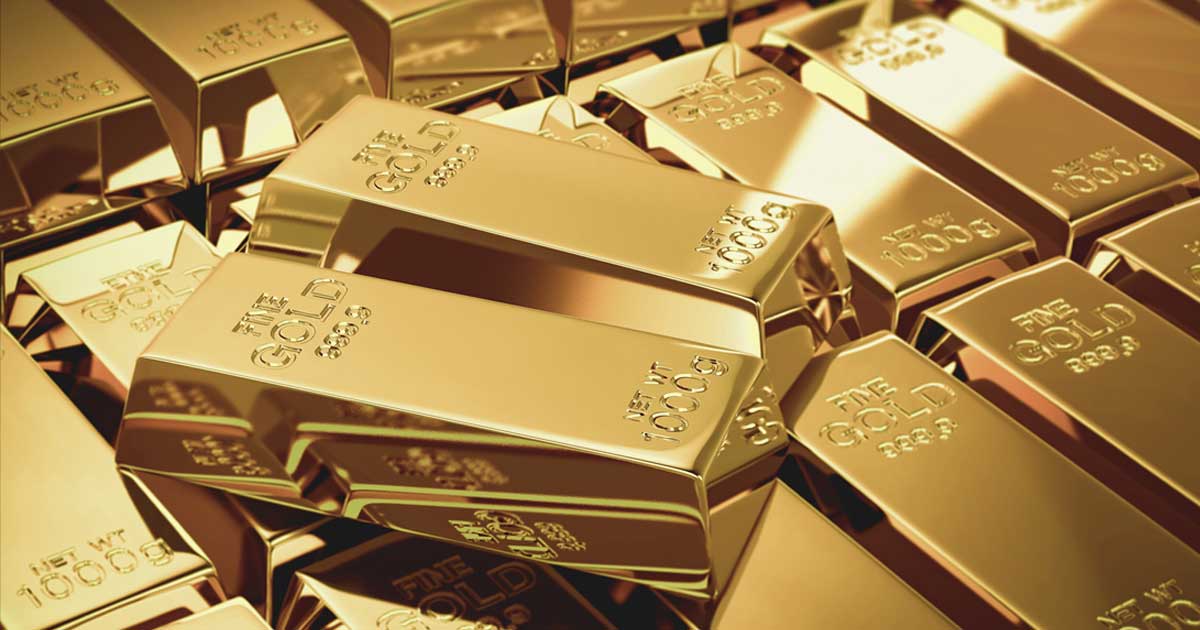 pretul aurului efectiv a bubuit de la inceputul anului cresterea este una ametitoare 914126 Pretul Aurului Efectiv A Bubuit De La Inceputul Anului Cresterea Este Una Ametitoare 914126Lingouri de aur stivuite pe o suprafață reflectorizantă, ilustrând creșterea spectaculoasă a prețului metalului prețios în decembrie 2025