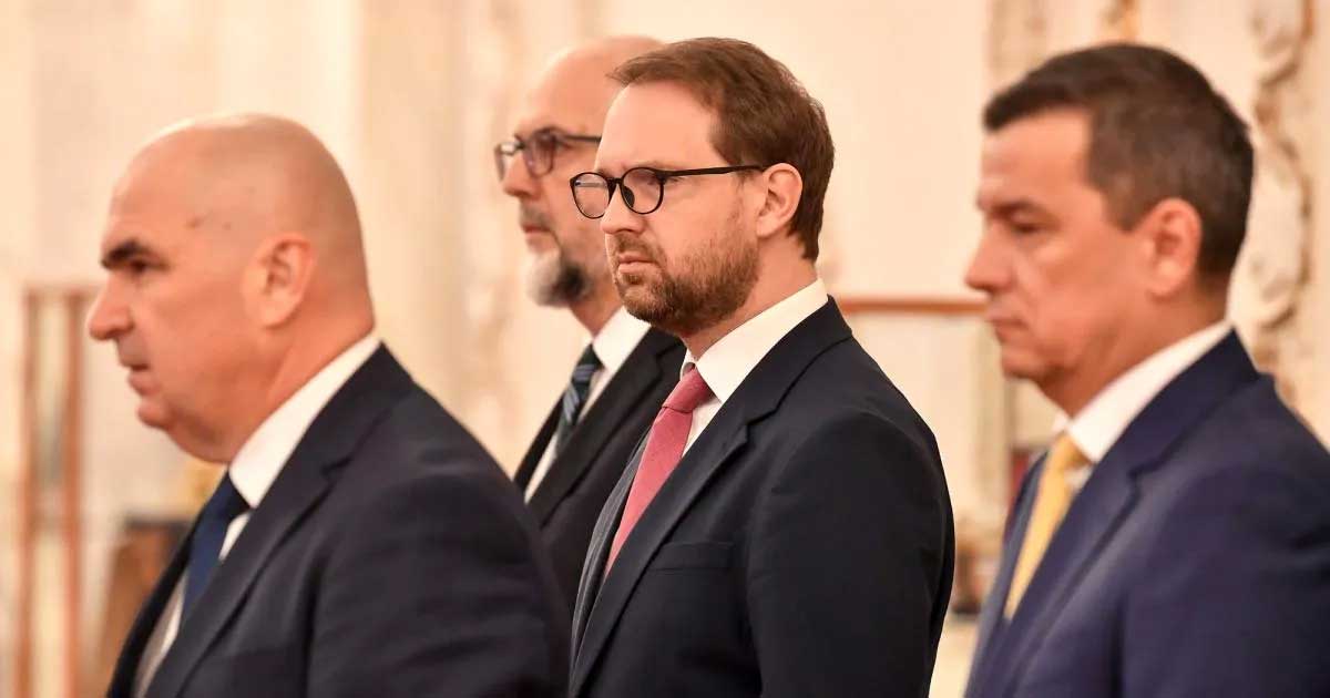 Liderii coaliției de guvernare în ședință tensionată la Palatul Victoria, decembrie 2025, după votul PSD împotriva ministrului Mediului Diana Buzoianu