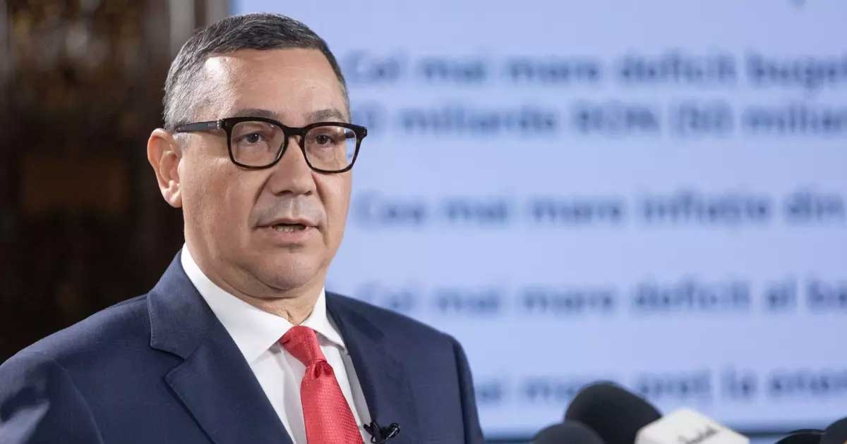 Victor Ponta într-o emisiune TV lansând acuzații la adresa fostului președinte Traian Băsescu, decembrie 2025