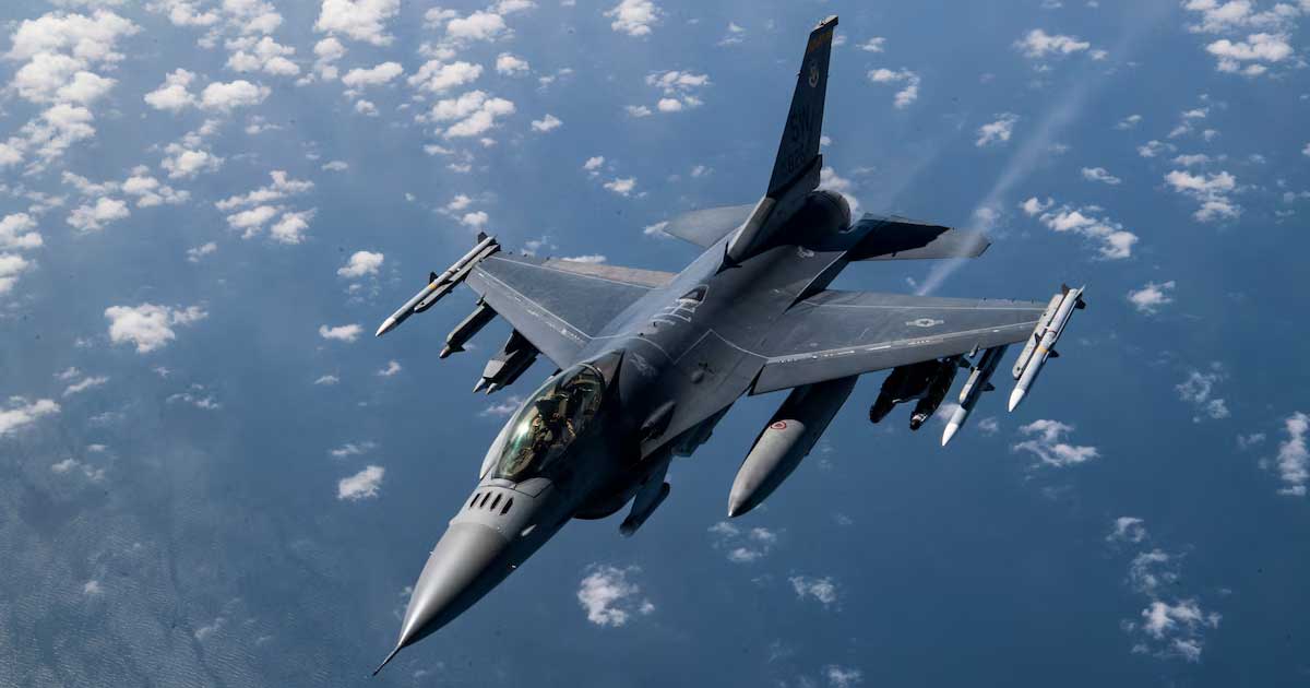 Avioane F-16 ale Forțelor Aeriene Române decolează de la Baza 86 Aeriană Fetești pentru monitorizare spațiu aerian, ianuarie 2026