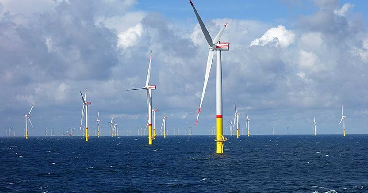 Turbine eoliene offshore în Marea Nordului generate energie curată pentru Europa, ianuarie 2026