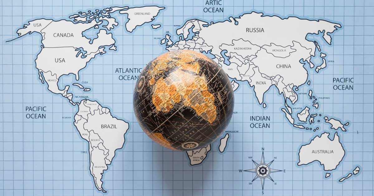 Hartă geopolitică Groenlanda și Arctica, ilustrând poziția strategică în contextul competiției dintre SUA, Rusia și China