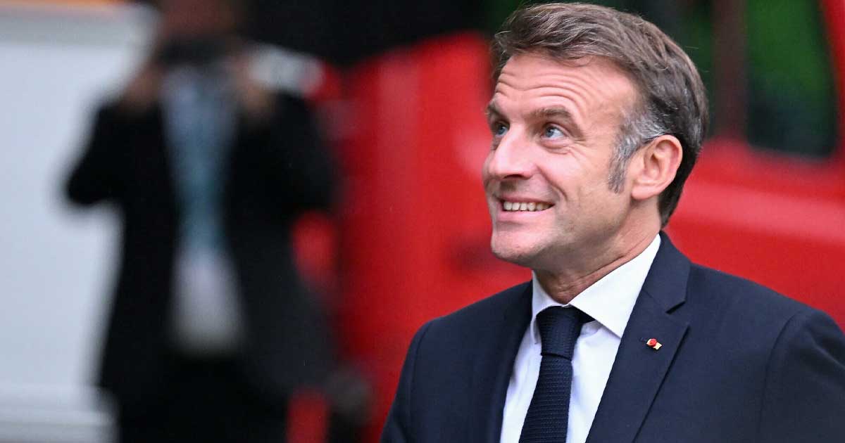 Emmanuel Macron la summit-ul liderilor europeni de la Paris, anunțând posibila trimitere de soldați francezi în Ucraina, ianuarie 2025