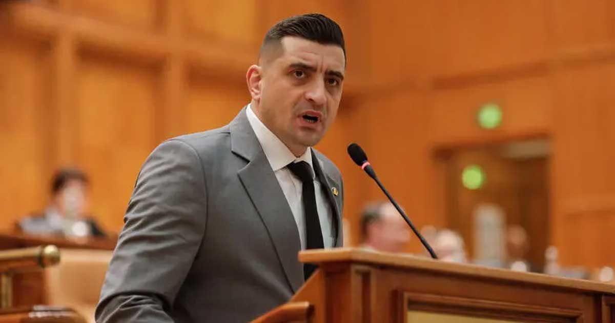 George Simion, liderul AUR, în timpul unei conferințe de presă la București, ianuarie 2026
