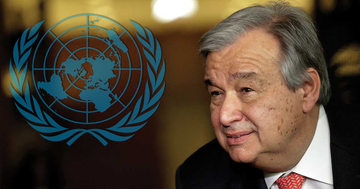 António Guterres, secretarul general ONU, avertizând despre criza financiară la conferința de presă din New York, ianuarie 2026