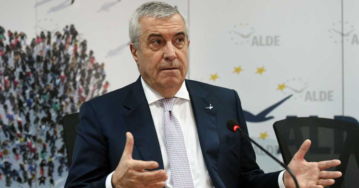 calin popescu tariceanu il inteapa pe nicusor dan dupa discursul in fata lui trump 397464 Călin Popescu Tăriceanu la un interviu TV, comentând discursul președintelui Nicușor Dan de la Consiliul Păcii, februarie 2026