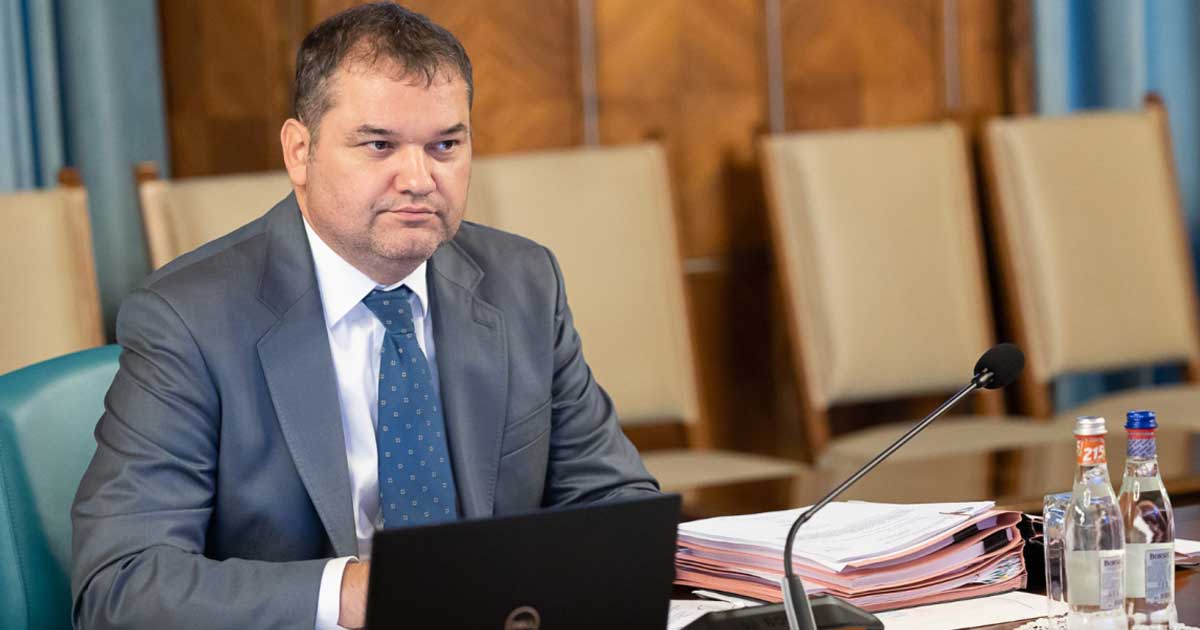 Cseke Attila, ministrul Dezvoltării, conferință de presă la Palatul Victoria despre reforma administrației publice, februarie 2026