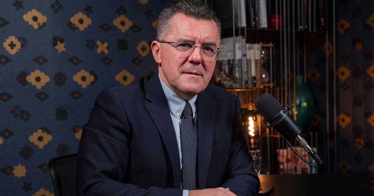 Dan Dungaciu vorbind la o emisiune TV despre vizita lui Nicușor Dan la Washington și Consiliul pentru Pace al lui Trump, februarie 2026
