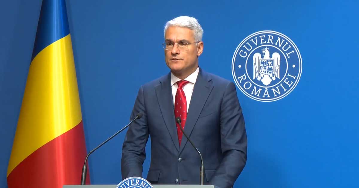 Dragoș Pîslaru, ministrul Fondurilor Europene, la conferință de presă despre fondurile PNRR, București februarie 2026