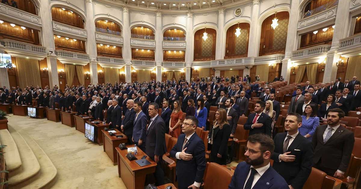 Ședința de deschidere a primei sesiuni parlamentare din 2026 la Camera Deputaților din București, 2 februarie 2026