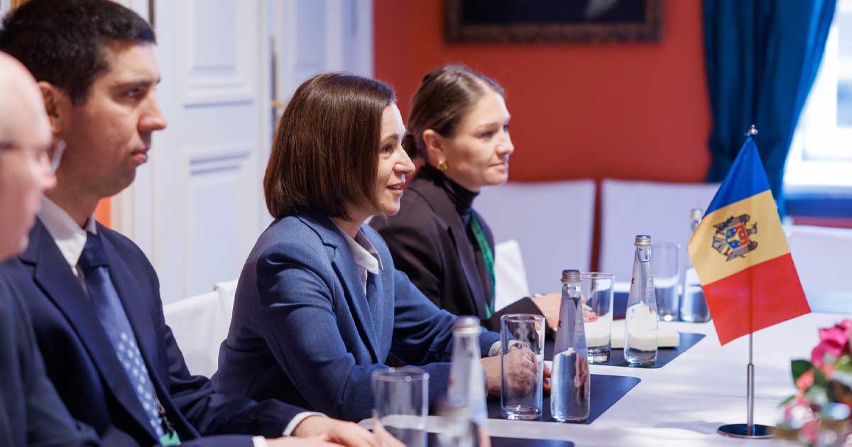 Maia Sandu, Președinta Republicii Moldova, la Conferința de Securitate de la München 2026, alături de oficiali internaționali de rang înalt