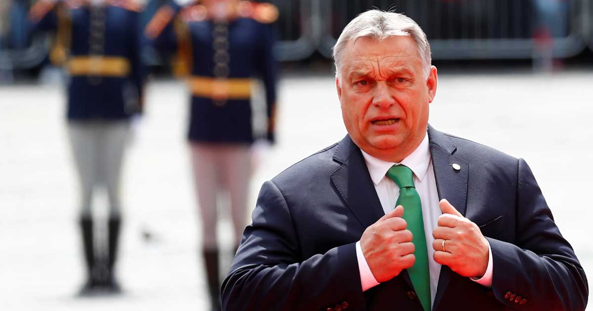 Viktor Orbán, premierul Ungariei, în Parlamentul de la Budapesta, unde a anunțat blocarea sancțiunilor UE împotriva Rusiei și cererea de împrumut de 16 miliarde euro, februarie 2026