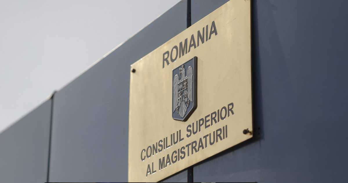 Clădirea Consiliului Superior al Magistraturii din București în contextul conflictului dintre procurori și judecători privind accesul la ECRIS, februarie 2026
