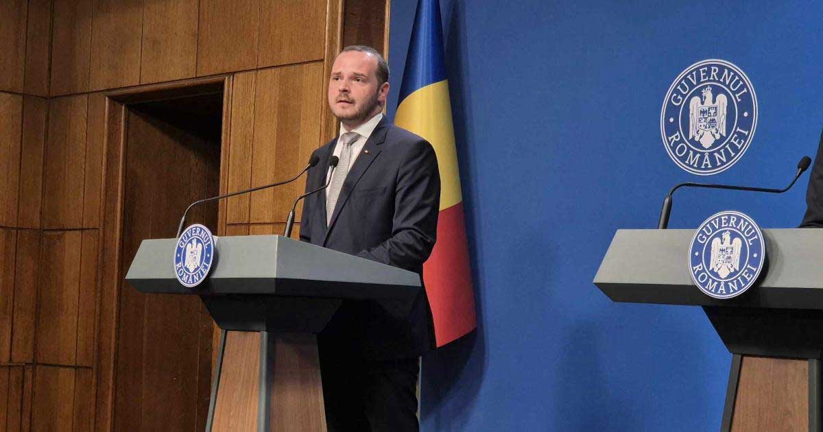 Alexandru Rogobete, ministrul Sănătății, în timpul unei declarații de presă despre reforma sistemului medical românesc, februarie 2026