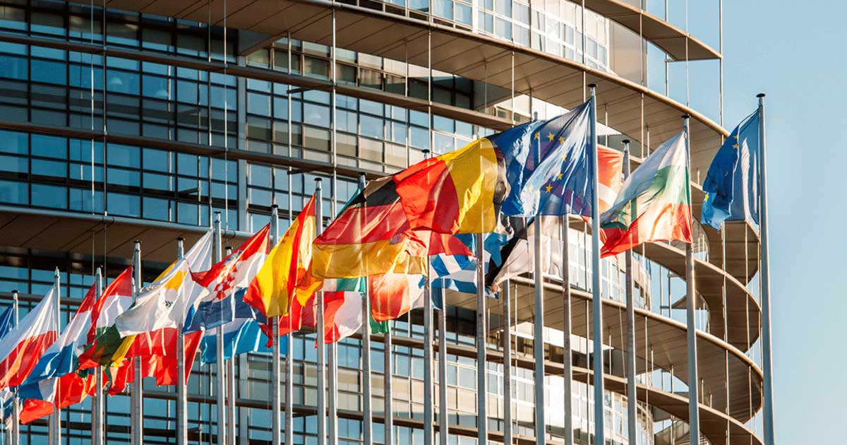 Parlamentul European din Bruxelles, locul reuniunilor decisive ale miniștrilor apărării privind sprijinul pentru Ucraina și securitatea europeană, februarie 2026