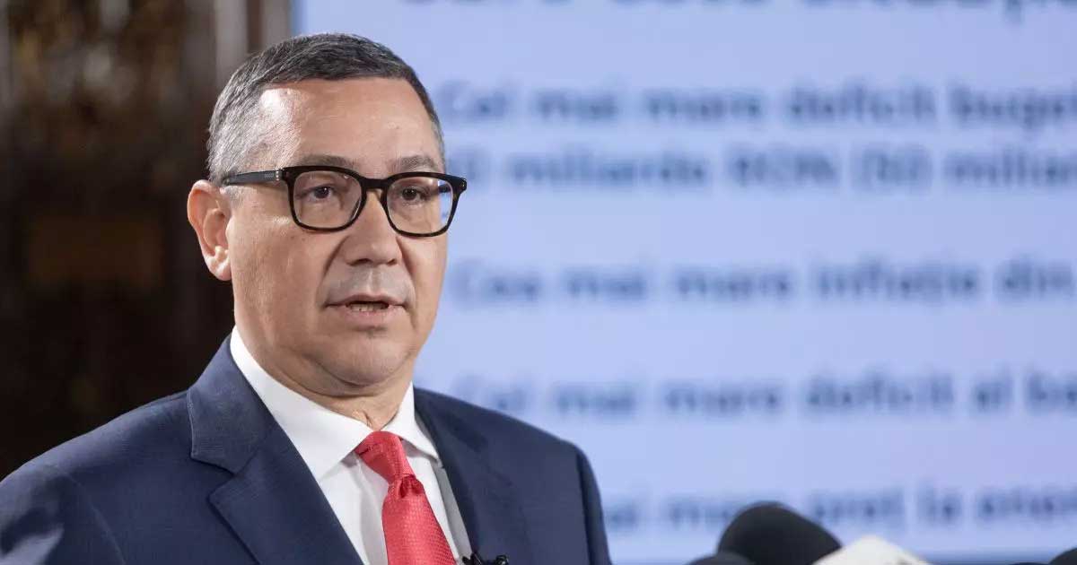 acuzatii grave in cazul minorilor blocati in dubai victor ponta confirma ca fiica sa a fost lasata acolo la ordin politic 542888 Victor Ponta în timpul unei declarații de presă despre cazul fiicei sale minore blocate în Dubai, pe fondul acuzațiilor adresate ministrului de Externe Oana Țoiu privind excluderea de la repatriere, martie 2026