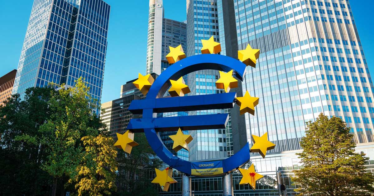 Sediul Băncii Centrale Europene din Frankfurt, discuții despre majorarea dobânzilor, martie 2026