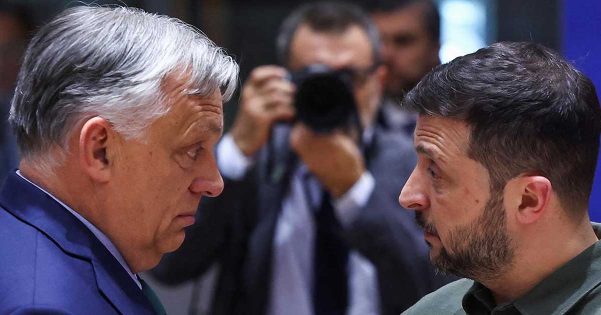 Viktor Orban și Volodimir Zelenski summit Bruxelles Uniunea Europeană tensiuni diplomatice martie 2026