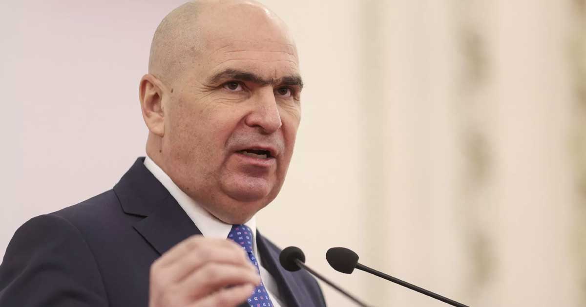 ilie bolojan discurs taios in fata afaceristilor 534979 Premierul Ilie Bolojan susținând un discurs la Camera de Comerț Româno-Americană din București privind prioritățile economice ale Guvernului, martie 2026