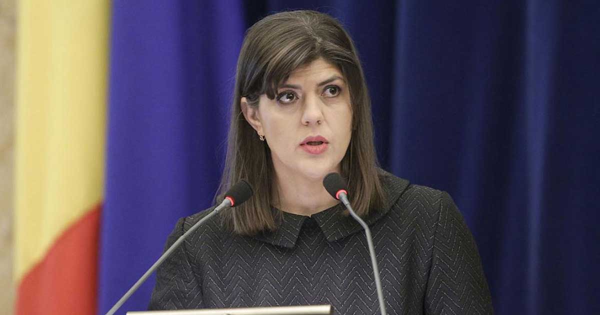 Laura Codruța Kovesi la sediul Parchetului European din Luxemburg, procuror-șef european dezvăluind presiuni politice, martie 2026