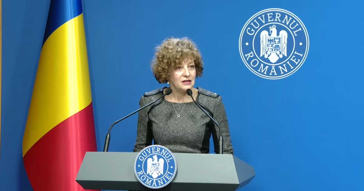 Vicepremierul Oana Gheorghiu prezintă strategia de digitalizare a României la conferința AI & Big Data, martie 2026, cloud guvernamental și training AI pentru funcționari