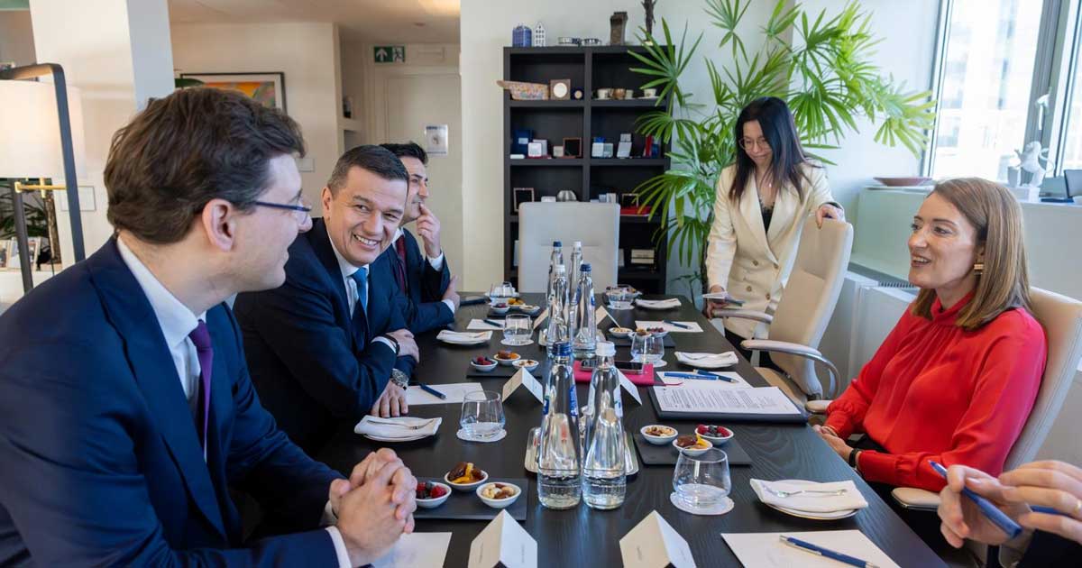 Europarlamentarul Daniel Buda (PNL) la Bruxelles, reacție după întâlnirea lui Grindeanu cu Roberta Metsola, Parlamentul European, martie 2026