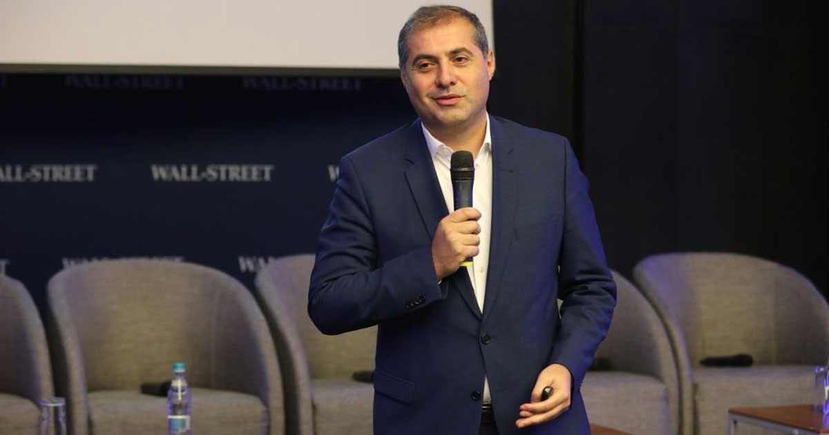 Florin Jianu, președintele IMM România, în timpul unei conferințe de presă, București, martie 2026