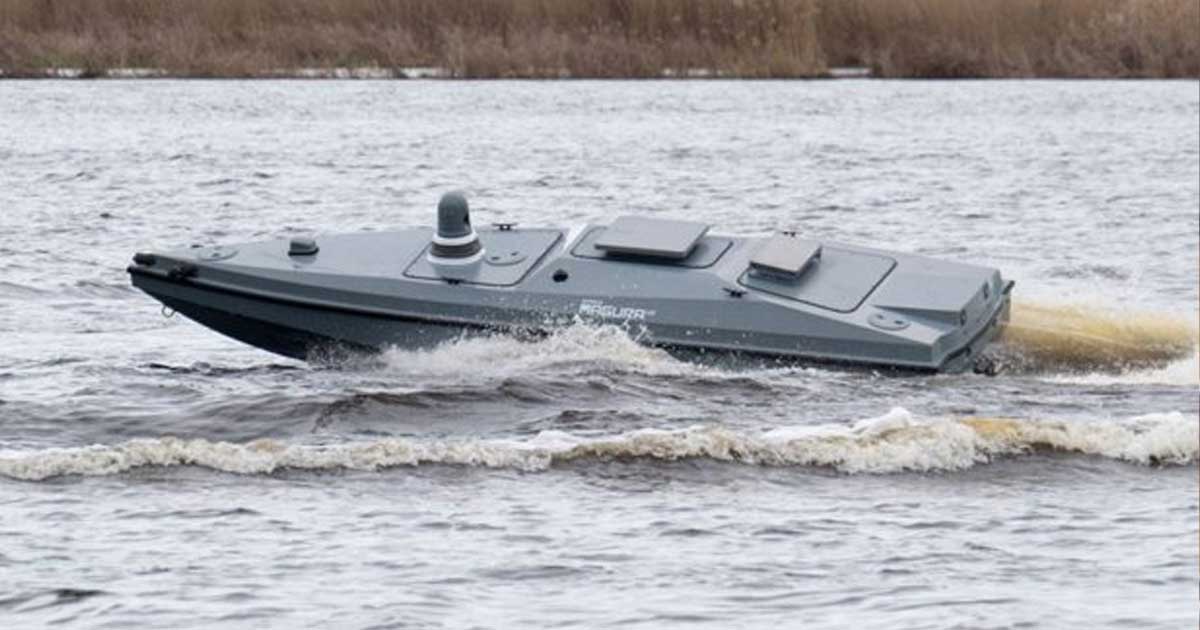 Navă-dronă autonomă GARC a Marinei SUA în patrulă maritimă în Golful Persic, în cadrul Operațiunii Epic Fury, martie 2026