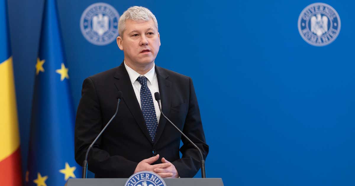 Vicepremierul Cătălin Predoiu la World Policy Conference 2026 Chantilly Franța panel viitorul Uniunii Europene aprilie 2026