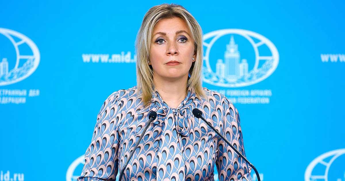 maria zaharova dupa ce ue a aprobat al 20 lea pachet de sanctiuni impotriva rusiei 015275 Maria Zaharova, purtătoarea de cuvânt a Ministerului rus de Externe, conferință de presă, reacție la sancțiunile UE, aprilie 2026