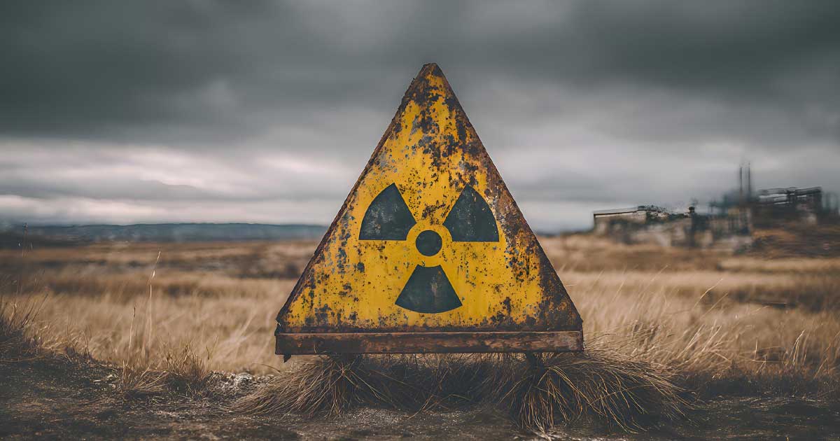 Centrala nucleară de la Cernobîl cu scutul de protecție avariat după atacul cu dronă rusească din februarie 2025, Ucraina