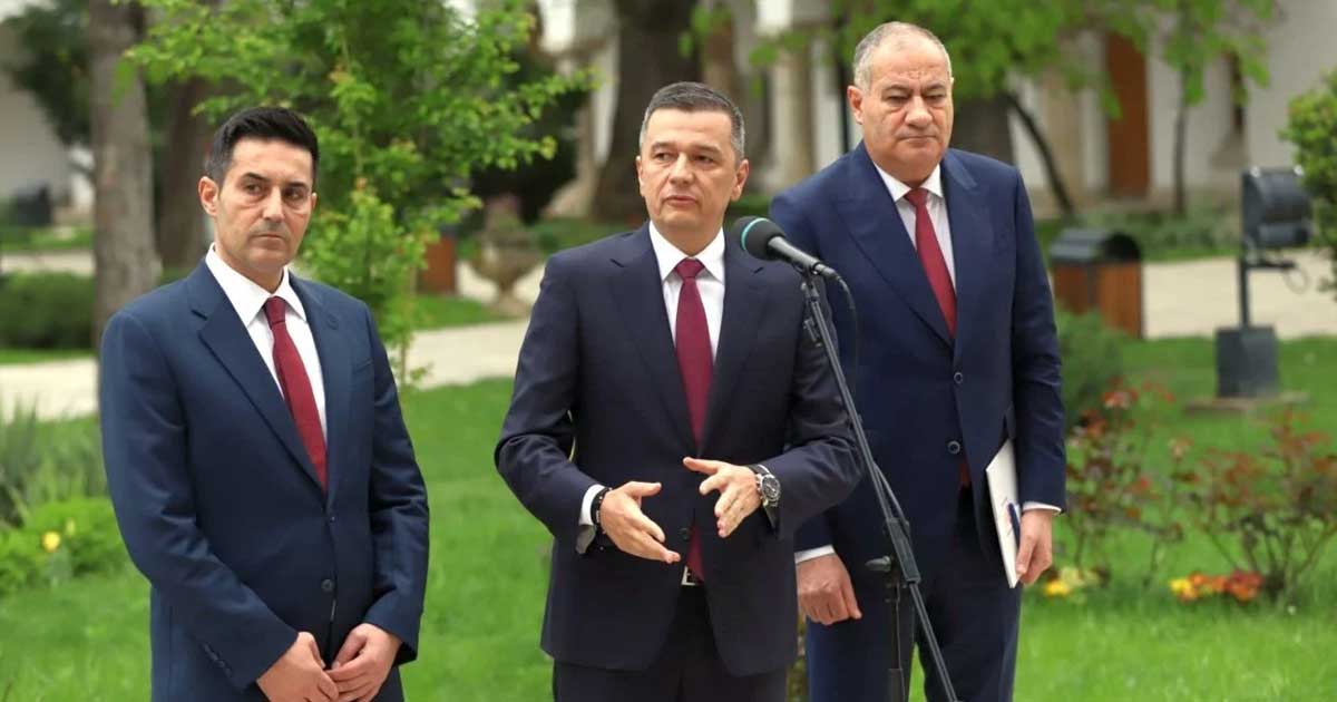 Sorin Grindeanu, lider PSD, declarații după consultările de la Palatul Cotroceni cu Nicușor Dan, 22 aprilie 2026