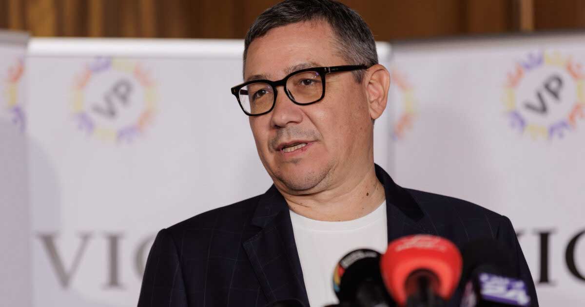 victor ponta aur preia sefia senatului grindeanu pastreaza camera deputatilor bolojan conduce palatul victoria 203707 Victor Ponta la declarații de presă, criză politică România, propunere AUR Senat, aprilie 2026